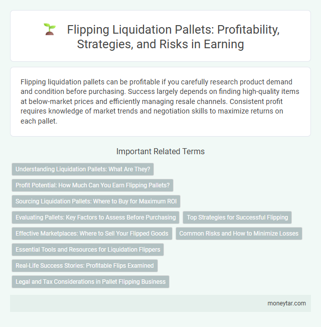 Flipping Liquidation Pallets: Profitability, Strategies, and Risks in Earning