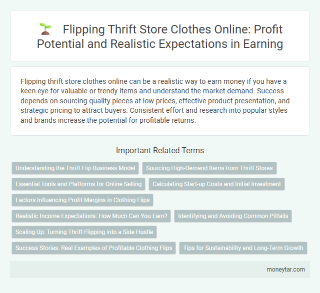 Flipping Thrift Store Clothes Online: Profit Potential and Realistic Expectations in Earning