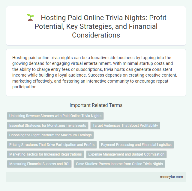 Hosting Paid Online Trivia Nights: Profit Potential, Key Strategies, and Financial Considerations