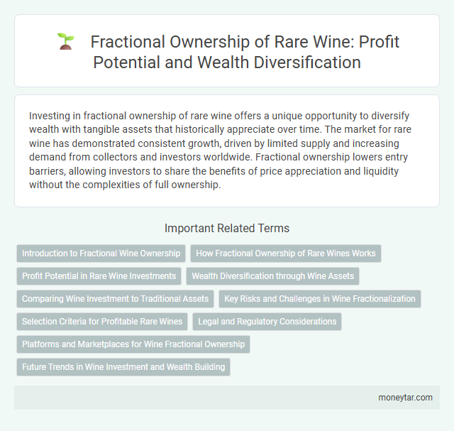 Fractional Ownership of Rare Wine: Profit Potential and Wealth Diversification