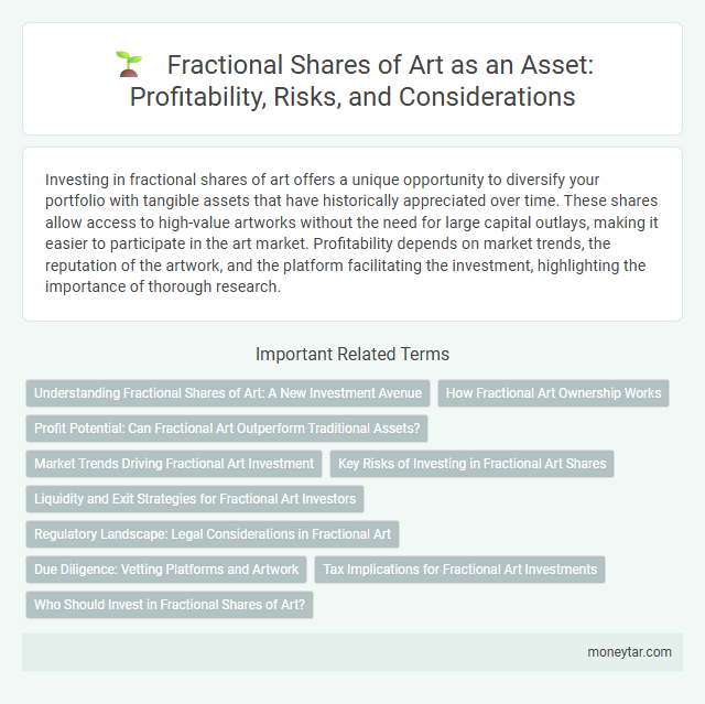 Fractional Shares of Art as an Asset: Profitability, Risks, and Considerations