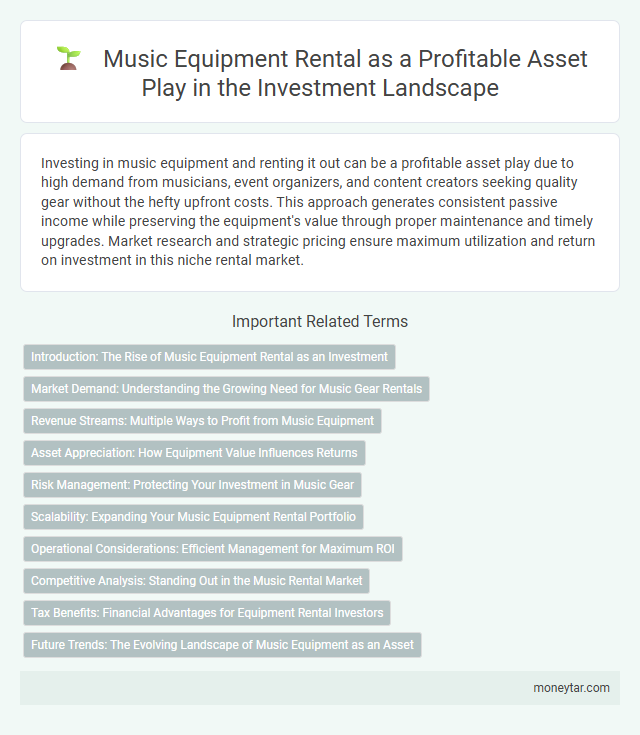 Music Equipment Rental as a Profitable Asset Play in the Investment Landscape