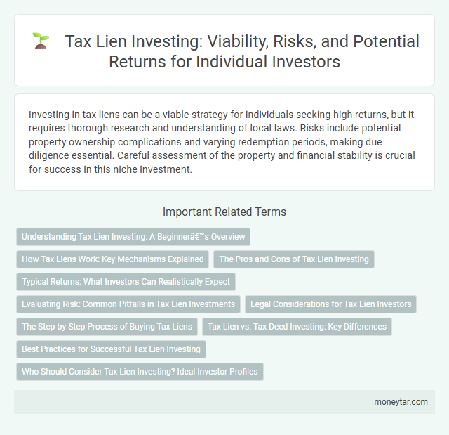 Tax Lien Investing: Viability, Risks, and Potential Returns for Individual Investors