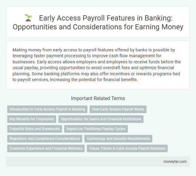 Early Access Payroll Features in Banking: Opportunities and Considerations for Earning Money