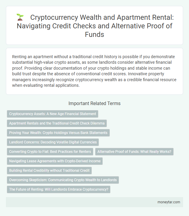 Cryptocurrency Wealth and Apartment Rental: Navigating Credit Checks and Alternative Proof of Funds