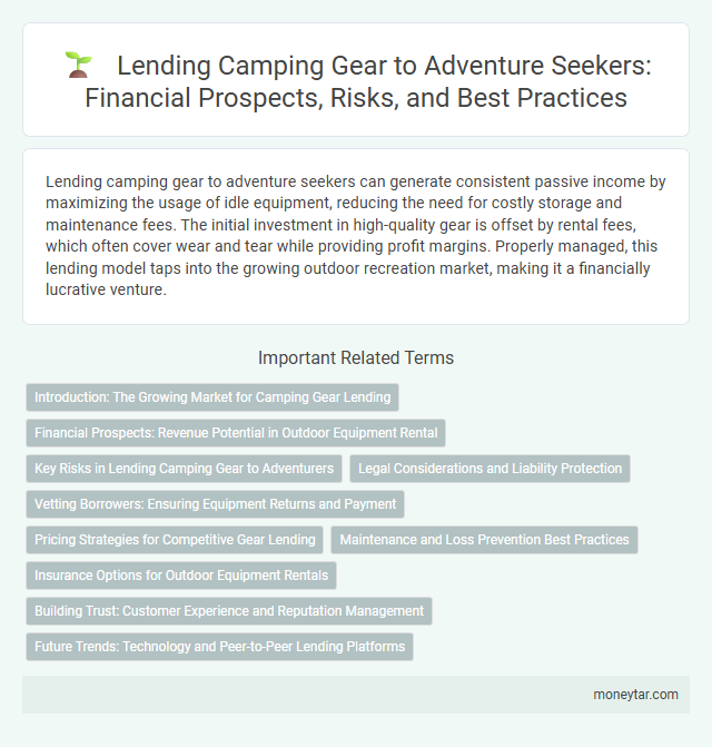 Lending Camping Gear to Adventure Seekers: Financial Prospects, Risks, and Best Practices