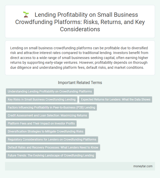 Lending Profitability on Small Business Crowdfunding Platforms: Risks, Returns, and Key Considerations