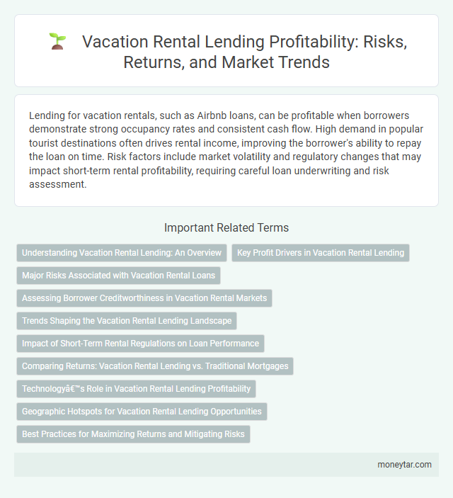 Vacation Rental Lending Profitability: Risks, Returns, and Market Trends