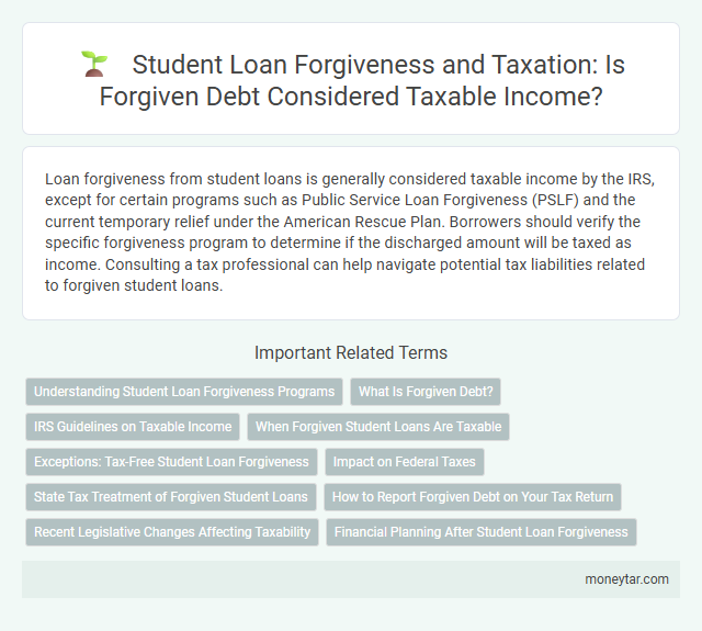 Student Loan Forgiveness and Taxation: Is Forgiven Debt Considered Taxable Income?