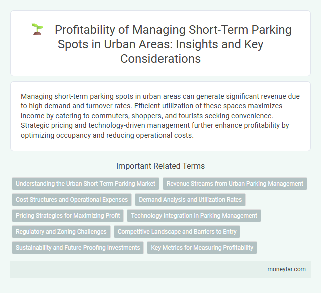 Profitability of Managing Short-Term Parking Spots in Urban Areas: Insights and Key Considerations