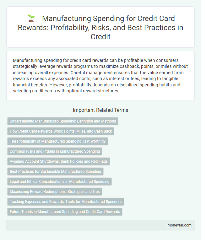 Manufacturing Spending for Credit Card Rewards: Profitability, Risks, and Best Practices in Credit