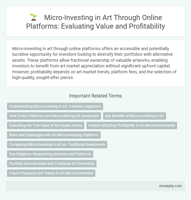 Micro-Investing in Art Through Online Platforms: Evaluating Value and Profitability