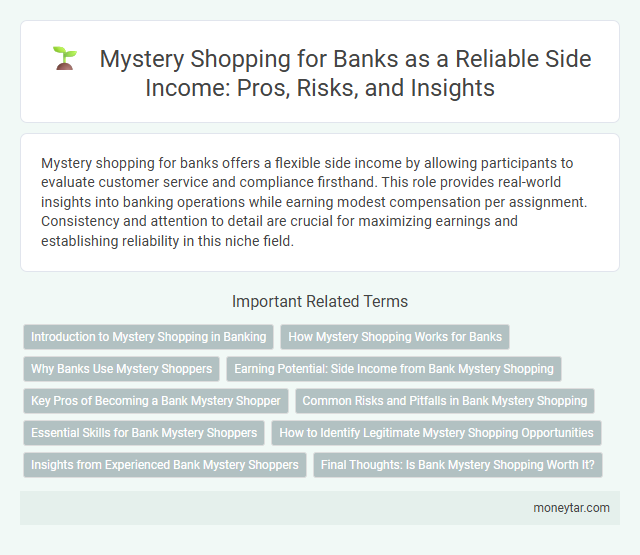 Mystery Shopping for Banks as a Reliable Side Income: Pros, Risks, and Insights