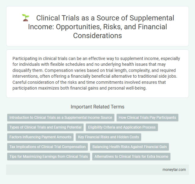 Clinical Trials as a Source of Supplemental Income: Opportunities, Risks, and Financial Considerations