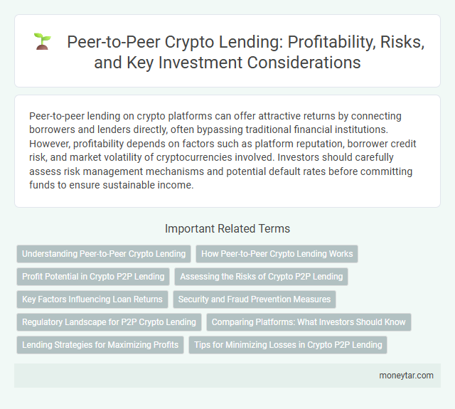Peer-to-Peer Crypto Lending: Profitability, Risks, and Key Investment Considerations