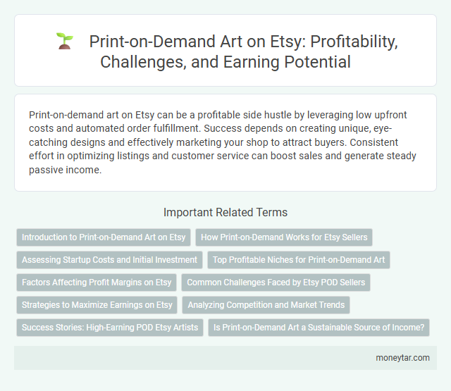 Print-on-Demand Art on Etsy: Profitability, Challenges, and Earning Potential