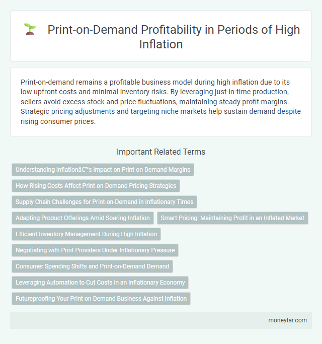 Print-on-Demand Profitability in Periods of High Inflation
