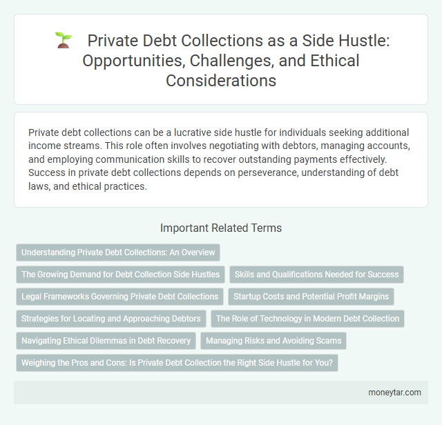 Private Debt Collections as a Side Hustle: Opportunities, Challenges, and Ethical Considerations