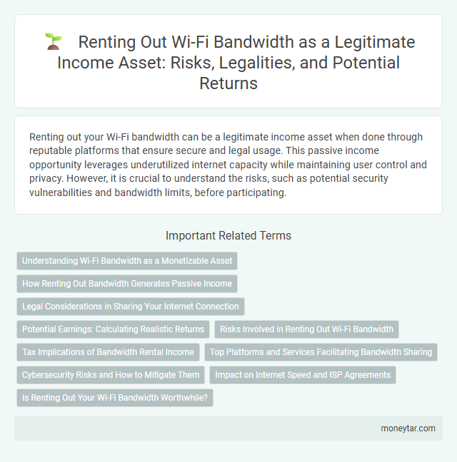 Renting Out Wi-Fi Bandwidth as a Legitimate Income Asset: Risks, Legalities, and Potential Returns