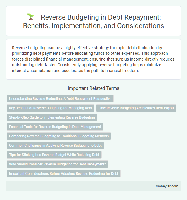 Reverse Budgeting in Debt Repayment: Benefits, Implementation, and Considerations