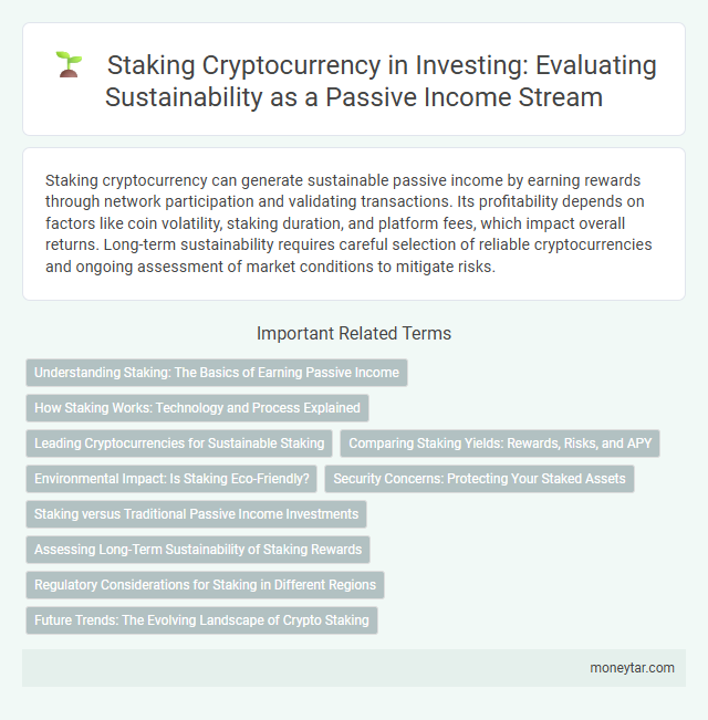 Staking Cryptocurrency in Investing: Evaluating Sustainability as a Passive Income Stream