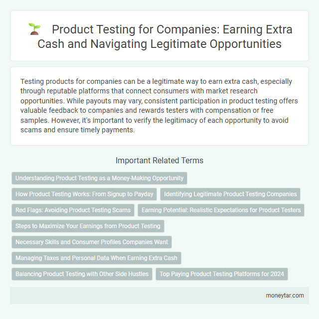 Product Testing for Companies: Earning Extra Cash and Navigating Legitimate Opportunities