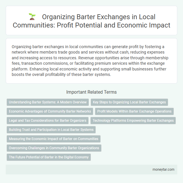 Organizing Barter Exchanges in Local Communities: Profit Potential and Economic Impact