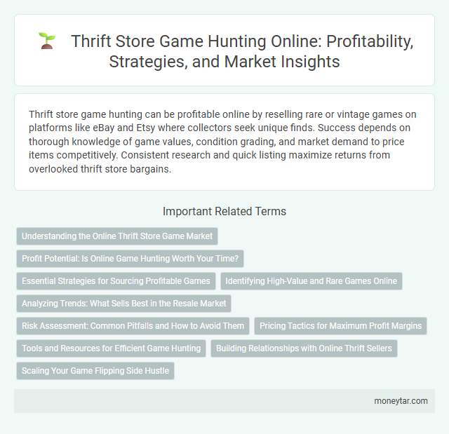 Thrift Store Game Hunting Online: Profitability, Strategies, and Market Insights