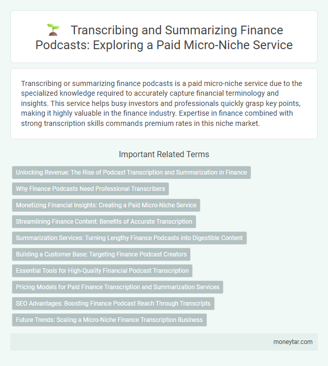 Transcribing and Summarizing Finance Podcasts: Exploring a Paid Micro-Niche Service