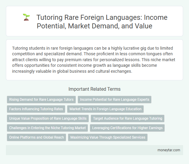 Tutoring Rare Foreign Languages: Income Potential, Market Demand, and Value