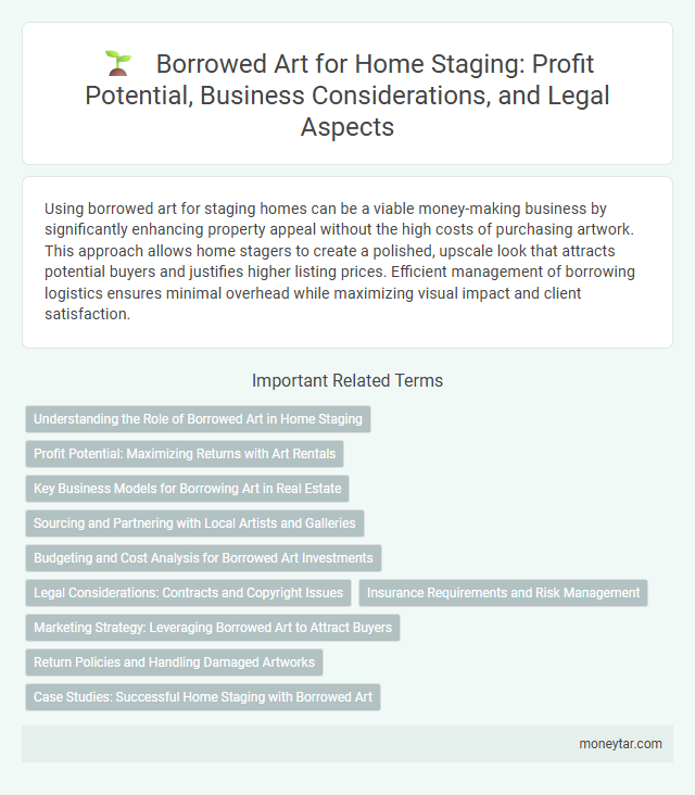 Borrowed Art for Home Staging: Profit Potential, Business Considerations, and Legal Aspects