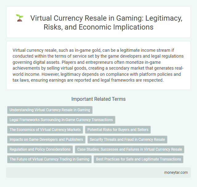 Virtual Currency Resale in Gaming: Legitimacy, Risks, and Economic Implications