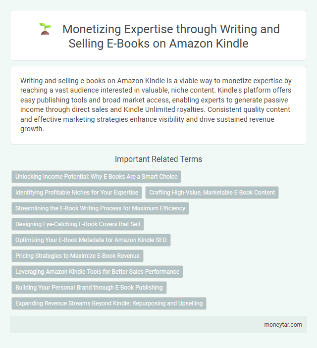 Monetizing Expertise through Writing and Selling E-Books on Amazon Kindle