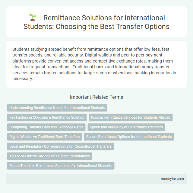 Remittance Solutions for International Students: Choosing the Best Transfer Options