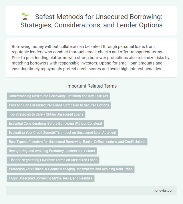 Safest Methods for Unsecured Borrowing: Strategies, Considerations, and Lender Options