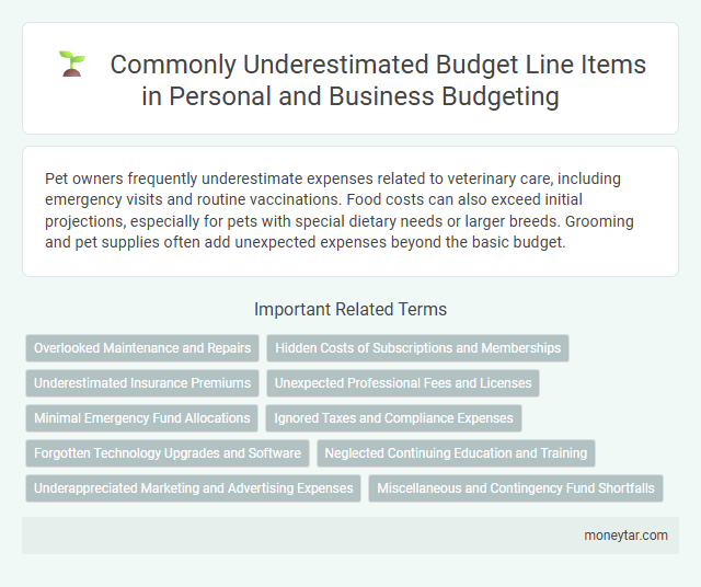 Commonly Underestimated Budget Line Items in Personal and Business Budgeting