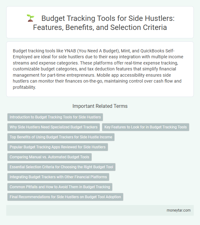 Budget Tracking Tools for Side Hustlers: Features, Benefits, and Selection Criteria