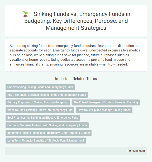 Sinking Funds vs. Emergency Funds in Budgeting: Key Differences, Purpose, and Management Strategies