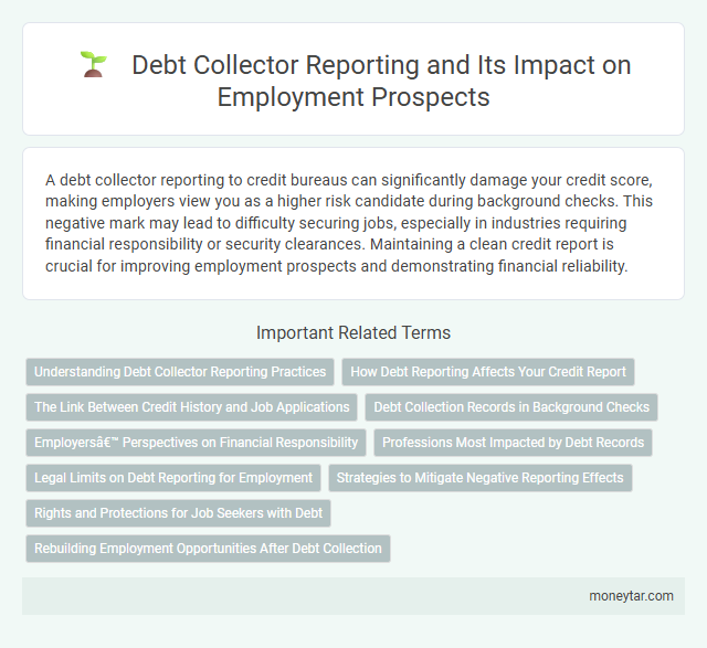 Debt Collector Reporting and Its Impact on Employment Prospects
