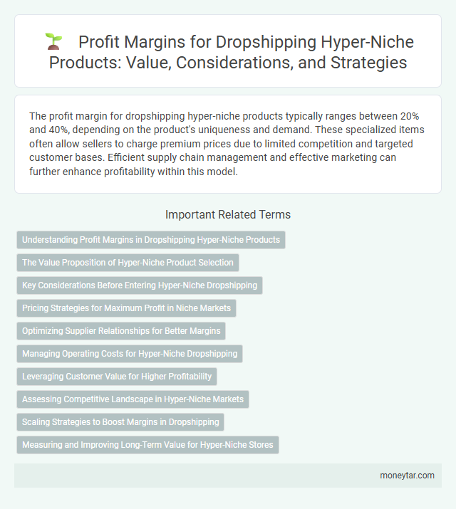 Profit Margins for Dropshipping Hyper-Niche Products: Value, Considerations, and Strategies