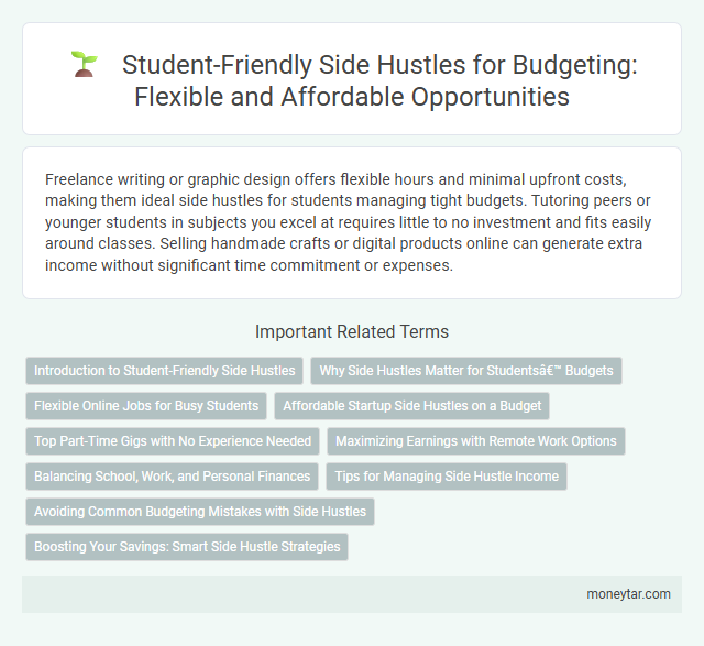 Student-Friendly Side Hustles for Budgeting: Flexible and Affordable Opportunities