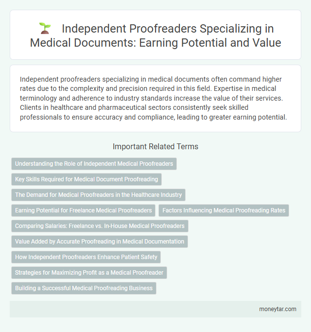 Independent Proofreaders Specializing in Medical Documents: Earning Potential and Value