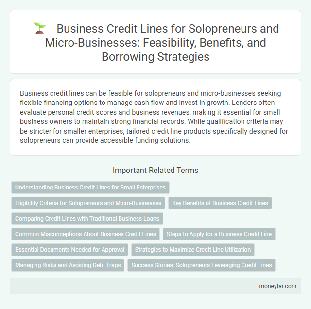 Business Credit Lines for Solopreneurs and Micro-Businesses: Feasibility, Benefits, and Borrowing Strategies