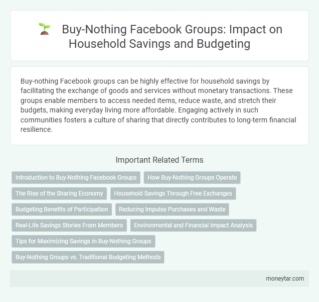 Buy-Nothing Facebook Groups: Impact on Household Savings and Budgeting