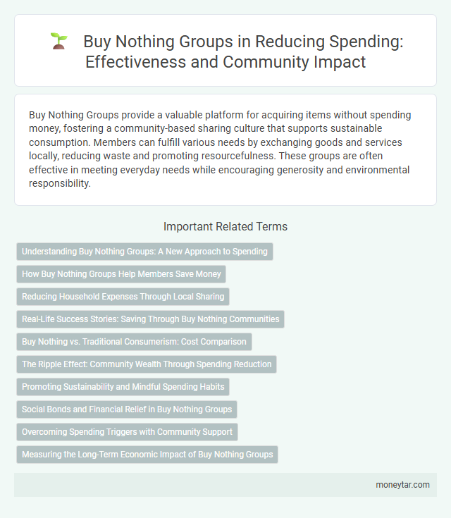 Buy Nothing Groups in Reducing Spending: Effectiveness and Community Impact