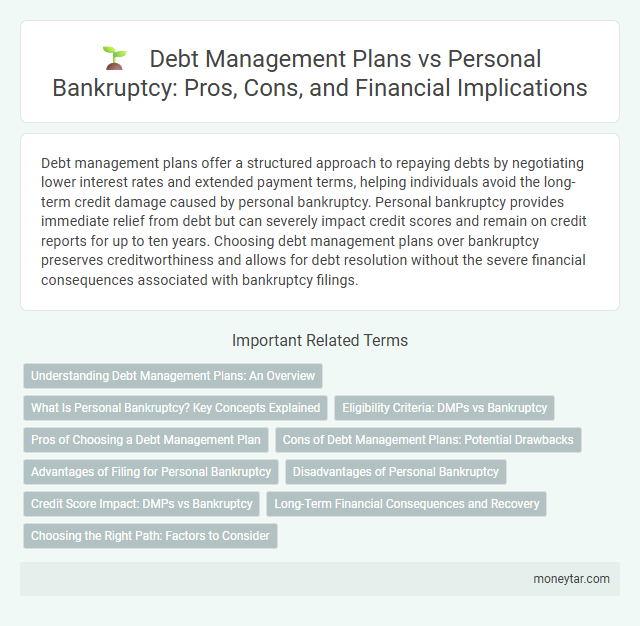 Debt Management Plans vs Personal Bankruptcy: Pros, Cons, and Financial Implications