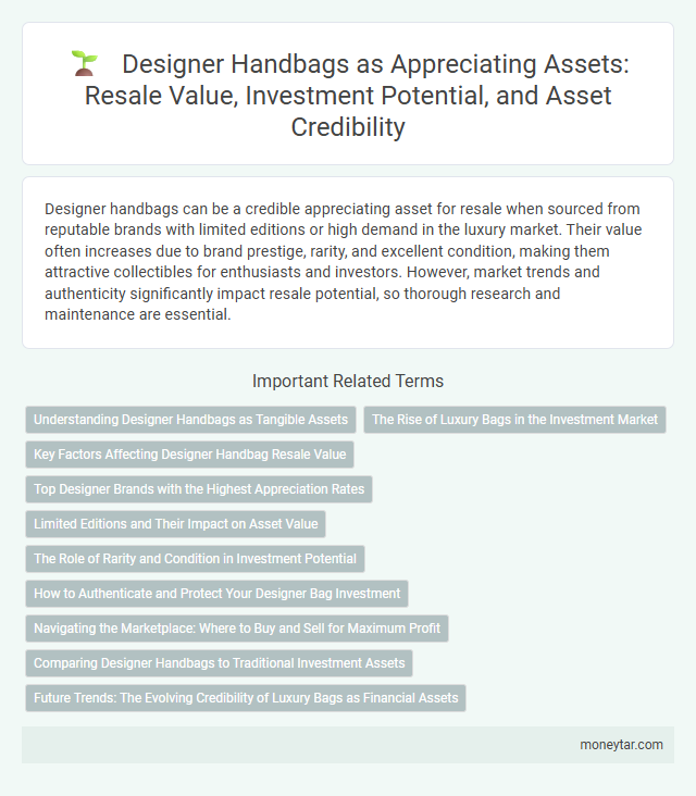 Designer Handbags as Appreciating Assets: Resale Value, Investment Potential, and Asset Credibility