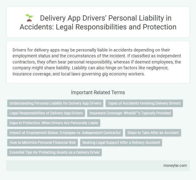 Delivery App Drivers' Personal Liability in Accidents: Legal Responsibilities and Protection