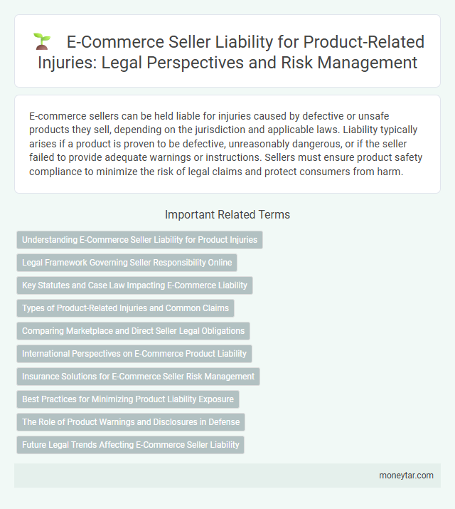 E-Commerce Seller Liability for Product-Related Injuries: Legal Perspectives and Risk Management