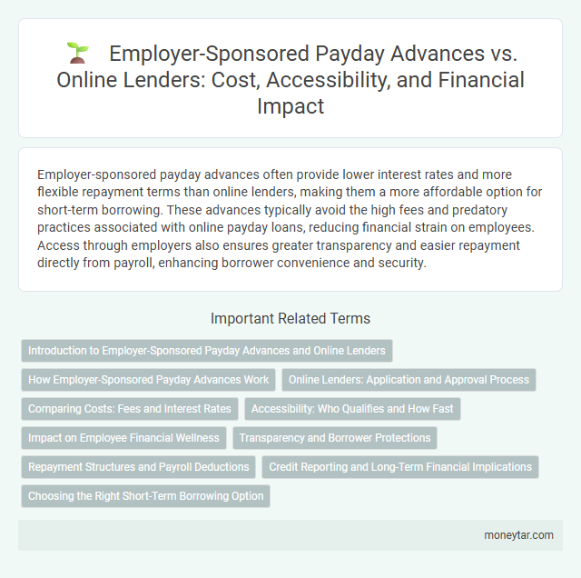 Employer-Sponsored Payday Advances vs. Online Lenders: Cost, Accessibility, and Financial Impact